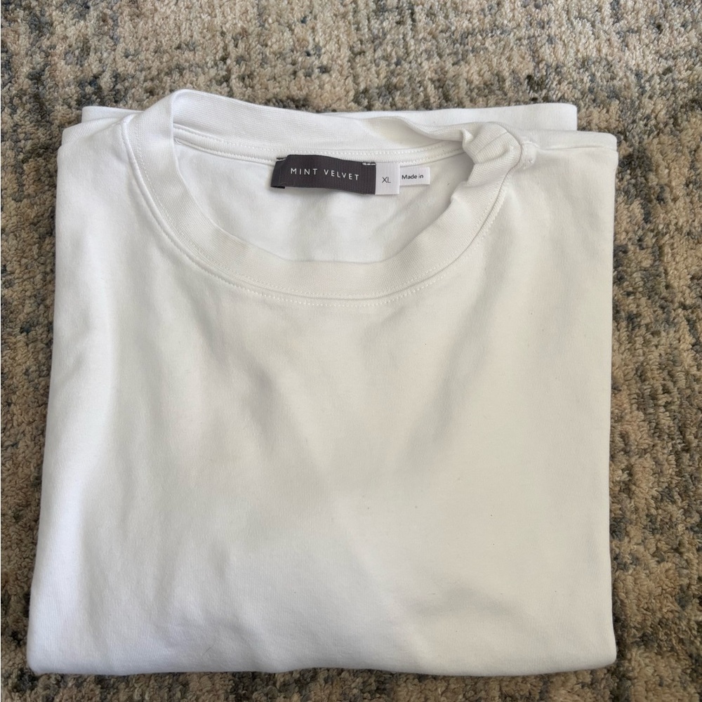 Mint Velvet White Crew Neck T-shirt
